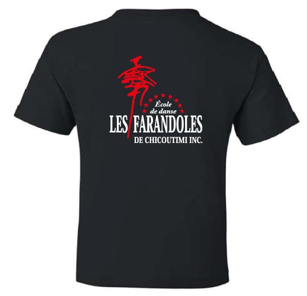 T-shirt junior «Les farandoles» - XS / Noir